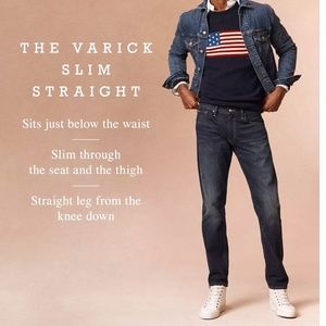 Jeans Only! Gently Used - POLO RALPH LAUREN Men Varick Slim Straight Jeans 38x34